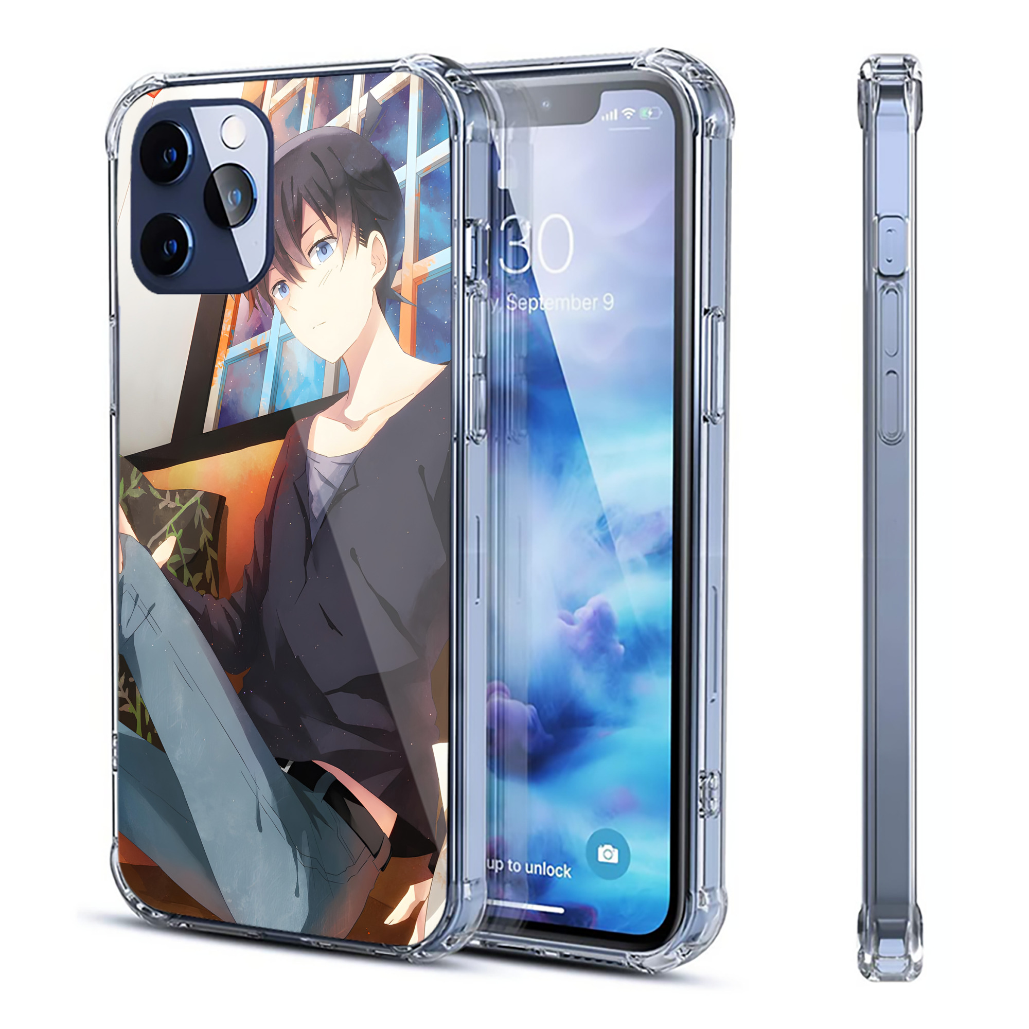 （画像用） 名探偵コナン Detective Conan 【iPhone 12シリーズ対応】透明スマホケース（クリアソフトケース）